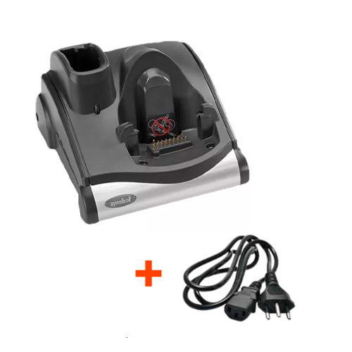 Kit Berço Zebra para Coletor MC90, MC91 e MC92 - 1 Posição Coletor e 1 Posição Bateria + Cabo de Força