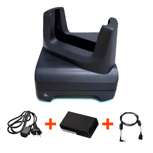 Kit Berço Zebra para Coletor TC21 e TC26 - 1 Posição (Necessário Fonte, Cabo AC e Cabo DC)